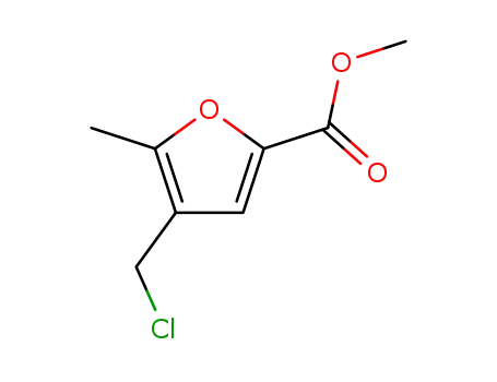 Molecular Structure of 98490-89-2 (Methyl 4-(chloromethyl)-5-methyl-2-furoate)