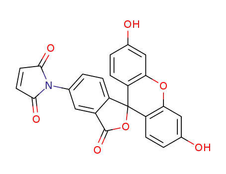 1H-Pyrrole-2,5-dione,1-(3',6'-dihydroxy-3-oxospiro[isobenzofuran-1(3H),9'-[9H]xanthen]-5-yl)-