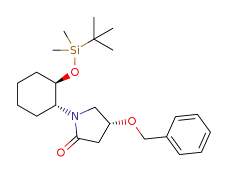 (R)-4-(benzyloxy)-1-[(1R,2R)-2-(tert-butyldimethylsiloxy)cyclohexyl]pyrrolidin-2-one