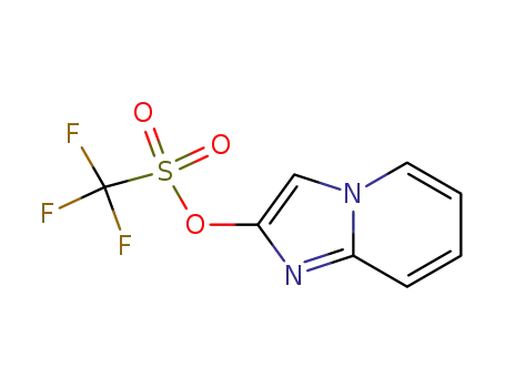 Molecular Structure of 1021019-74-8 (imidazo[1,2-a]pyridin-2-yl trifluoromethanesulfonate)