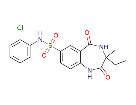 Molecular Structure of 1431141-01-3 (C<sub>18</sub>H<sub>18</sub>ClN<sub>3</sub>O<sub>4</sub>S)
