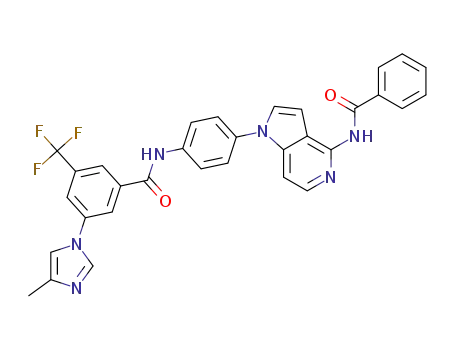 N-[4-(4-benzamido-1H-pyrrolo[3,2-c]pyridin-1-yl)phenyl]-3-(4-methyl-1H-imidazol-1-yl)-5-(trifluoromethyl)benzamide