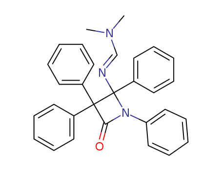 Methanimidamide, N,N-dimethyl-N'-(4-oxo-1,2,3,3-tetraphenyl-2-azetidinyl)-