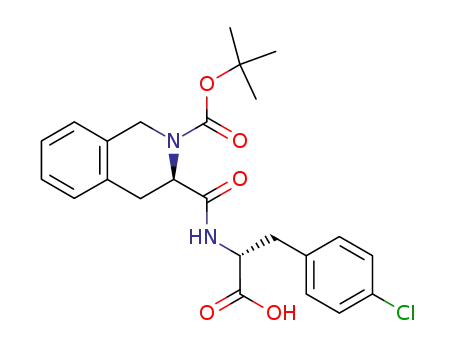 2(1H)-Isoquinolinecarboxylic acid,
3-[[[(1R)-1-carboxy-2-(4-chlorophenyl)ethyl]amino]carbonyl]-3,4-dihydro
-, 2-(1,1-dimethylethyl) ester, (3R)-
