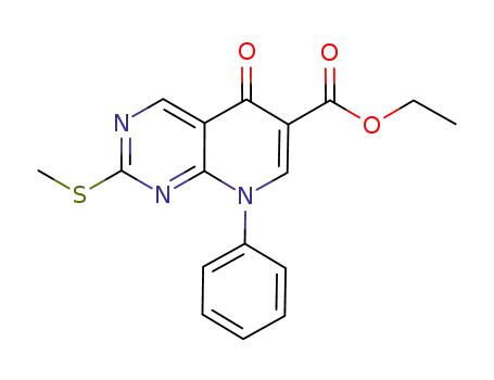 2-(methylthio)-5-oxo-8-phenyl-5,8-dihydropyrido[2,3-d]pyrimidine-6-carboxylic acid ethyl ester