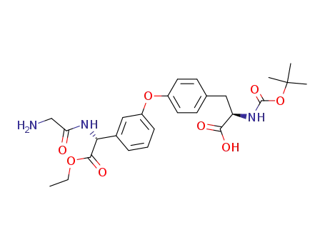 D-N-<(1,1-dimethylethoxy)carbonyl>-O-<D-3-<1-<N-(2-aminoacetyl)amino>-2-oxo-2-ethoxyethyl>phenyl>tyrosine