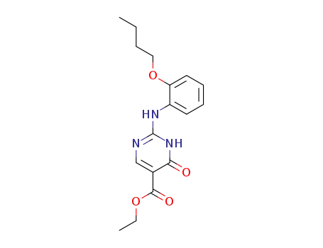 ethyl 1,6-dihydro-2-(2-butoxyanilino)-6-oxo-5-pyrimidinecarboxylate