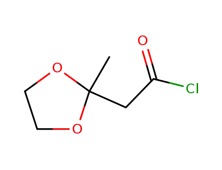 Molecular Structure of 60729-69-3 (3-oxobutanoyl chloride ethylene ketal)