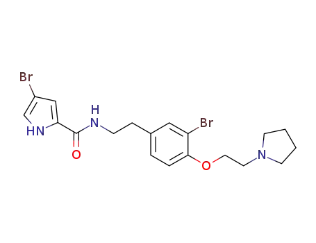 4-bromo-N-(3-bromo-4-(2-(pyrrolidin-1-yl)ethoxy)phenethyl)-1H-pyrrole-2-carboxamide
