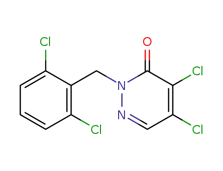 Molecular Structure of 175135-43-0 (4,5-DICHLORO-2-(2,6-DICHLOROBENZYL)-2,3-DIHYDROPYRIDAZIN-3-ONE)