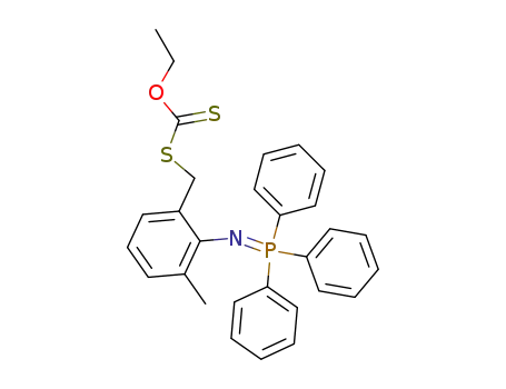 dithiocarbonic acid O-ethyl ester S-(3-methyl-2-triphenylphosphoranylideneamino)benzyl ester