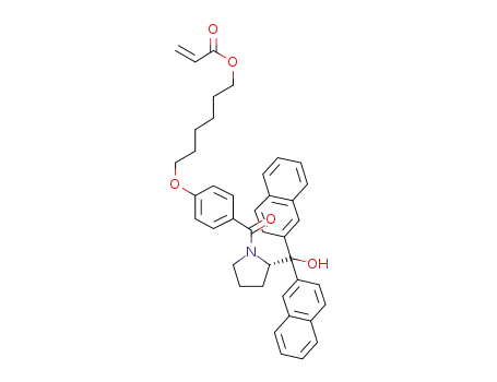 acrylic acid (S)-6-[4-[2-(hydroxydinaphthalen-2-ylmethyl)pyrrolidine-1-carbonyl]-phenoxy]hexyl ester