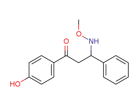 1-(4-Hydroxy-phenyl)-3-methoxyamino-3-phenyl-propan-1-one