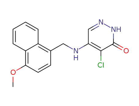 4-Chloro-5-(4-methoxy-1-naphthylmethylamino)-3(2H)pyridazinone
