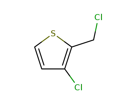Molecular Structure of 112433-47-3 (Thiophene, 3-chloro-2-(chloromethyl)-)
