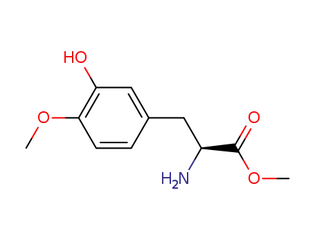 Molecular Structure of 37466-41-4 (L-Tyrosine, 3-hydroxy-O-methyl-, methyl ester)