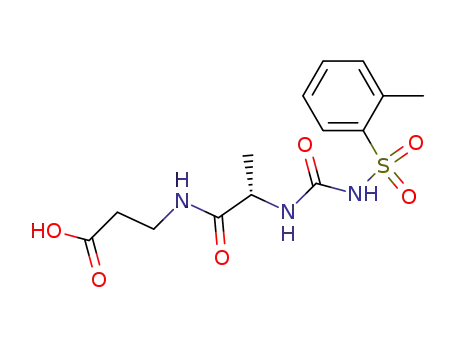 b-Alanine, N-[[[(2-methylphenyl)sulfonyl]amino]carbonyl]-L-alanyl-