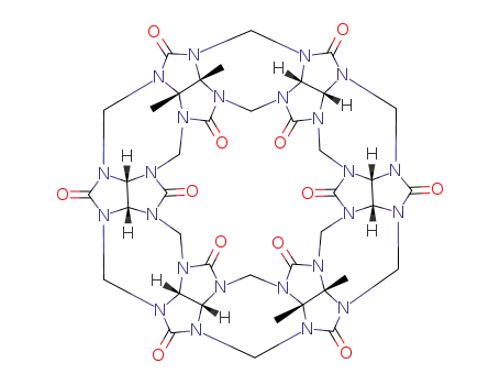 Molecular Structure of 848440-56-2 (α,α′,δ,δ′-tetramethylcucurbit[6]uril)