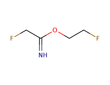 Molecular Structure of 333-01-7 (2-fluoro-acetimidic acid-(2-fluoro-ethyl ester))