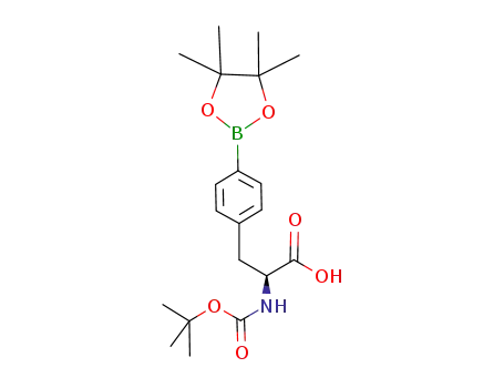 Molecular Structure of 216439-76-8 (Boc-4-pinicalborane-L-phenylalanine)