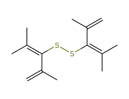 Molecular Structure of 94398-17-1 (Disulfide, bis[2-methyl-1-(1-methylethenyl)-1-propenyl])