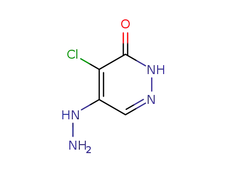 Molecular Structure of 6959-56-4 (4-CHLORO-5-HYDRAZINOPYRIDAZIN-3(2H)-ONE)