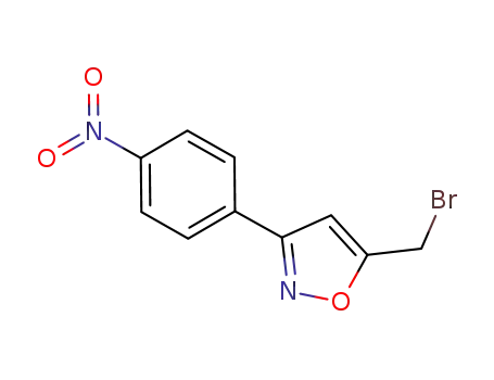 Molecular Structure of 927188-96-3 (5-(BroMoMethyl)-3-(4-nitrophenyl)isoxazole)