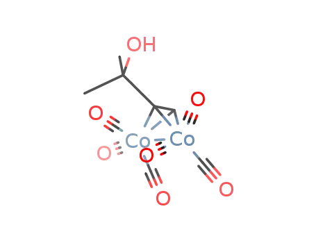 Molecular Structure of 40754-33-4 (hexacarbonyl[-[(3,4-:3,4-)-2-methyl-3-butyn-2-ol]]dicobalt)