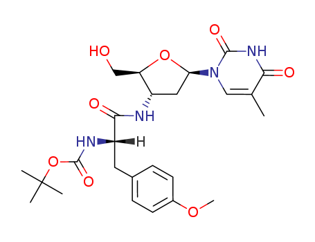 Thymidine, 3'-deoxy-3'-[[2-[[(1,1-dimethylethoxy)carbonyl]amino]-3-(4-methoxyphen yl)-1-oxopropyl]amino]-, (S)-