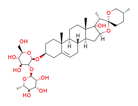 (2S,3R,4R,5R,6S)-2-[(2R,3R,4S,5S,6R)-4,5-dihydroxy-6-(hydroxymethyl)-2-[(1R,2S,4S,5'R,6R,7S,8S,9S,12S,13R,16S)-8-hydroxy-5',7,9,13-tetramethylspiro[5-oxapentacyclo[10.8.0.02,9.04,8.013,18]icos-18-ene-6,2'-oxane]-16-yl]oxyoxan-3-yl]oxy-6-methyloxane-3,4,5-triol