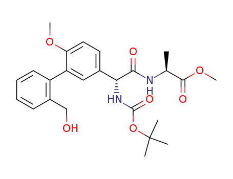 <(R)-N-tert-butoxycarbonyl-<3-(2-hydroxymethylphenyl)-4-methoxyphenyl>glycyl>-(S)-alanine methyl ester