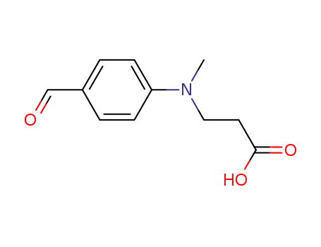 Molecular Structure of 27425-56-5 (3-[(4-formylphenyl)methylamino]propanoic acid)