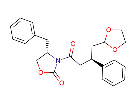 3-<4-(1,3-dioxolan-2-yl)-1-oxo-3(R)-phenylbutyl>-4(S)-(phenylmethyl)-2-oxazolidinone