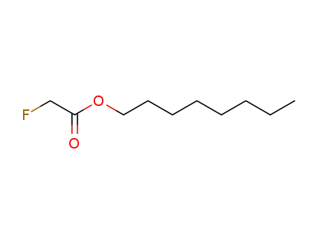 Molecular Structure of 333-91-5 (fluoro-acetic acid octyl ester)