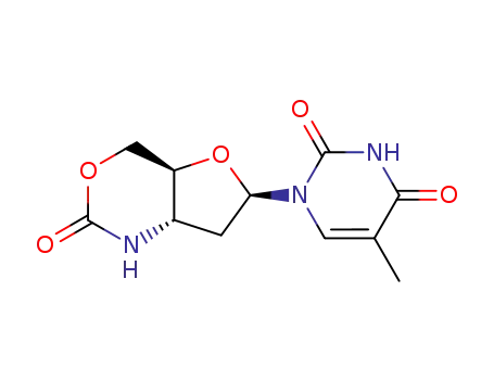 Molecular Structure of 142543-80-4 (3',5'-oxazolidinone-3'-deoxythymidine)
