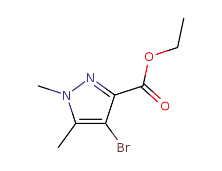 Molecular Structure of 5775-90-6 (Ethyl 4-broMo-1,5-diMethylpyrazole-3-carboxylate)