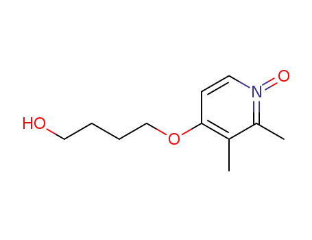 Molecular Structure of 251345-11-6 (4-(4-hydroxybutoxy)-2,3-dimethylpyridine N-oxide)