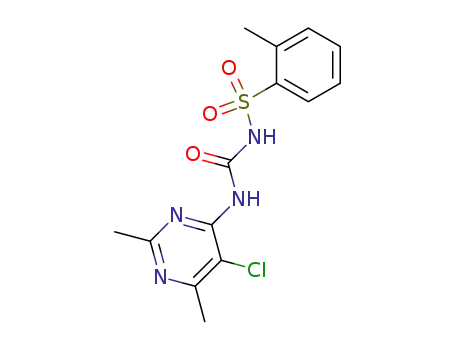 Molecular Structure of 119271-21-5 (C<sub>14</sub>H<sub>15</sub>ClN<sub>4</sub>O<sub>3</sub>S)