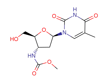methyl (2S,3S,5R)-2-(hydroxymethyl)-5-(5-methyl-2,4-dioxo-3,4-dihydropyrimidin-1(2H)-yl)tetrahydrofuran-3-ylcarbamate