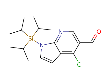 4-Chloro-1-[tris(propan-2-yl)silyl]-1H-pyrrolo[2,3-b]pyridine-5-carbaldehyde