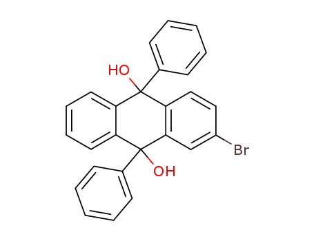 Molecular Structure of 860530-98-9 (2-bromo-9,10-diphenyl-9,10-dihydro-anthracene-9,10-diol)
