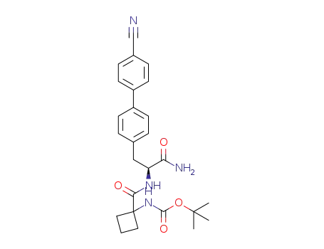 (S)-tert-butyl 1-(1-amino-3-(4'-cyanobiphenyl-4-yl)-1-oxopropan-2-ylcarbamoyl)cyclobutylcarbamate