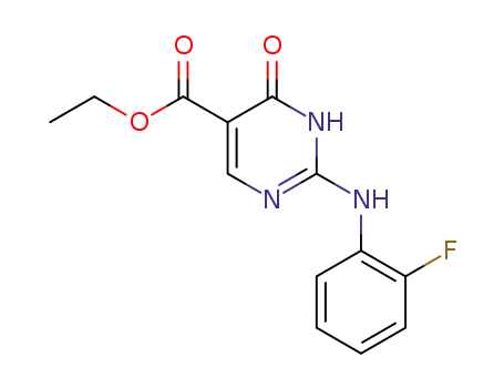 ethyl 1,6-dihydro-2-(2-fluoroanilino)-6-oxo-5-pyrimidinecarboxylate