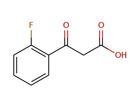 Molecular Structure of 824424-56-8 (Benzenepropanoic acid, 2-fluoro-b-oxo-)