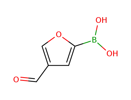 Molecular Structure of 62306-78-9 (4-FORMYLFURAN-2-BORONIC ACID)