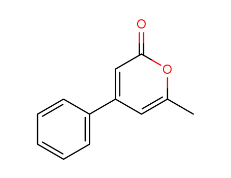 Molecular Structure of 4467-33-8 (6-METHYL-4-PHENYL-PYRAN-2-ONE)
