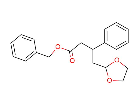 benzyl 4-(1,3-dioxolan-2-yl)-3-phenylbutanoate