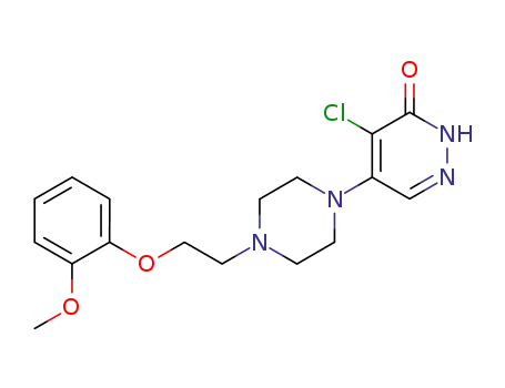 3(2H)-Pyridazinone,4-chloro-5-[4-[2-(2-methoxyphenoxy)ethyl]-1-piperazinyl]-