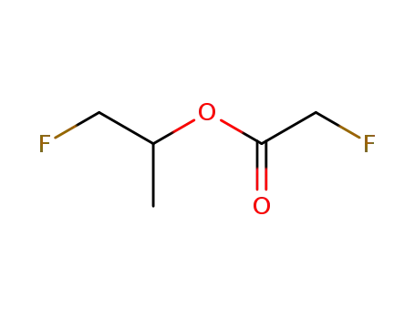 Molecular Structure of 352-79-4 (fluoro-acetic acid-(β-fluoro-isopropyl ester))