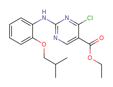 ethyl 4-chloro-2-<2-(2-methylpropoxy)anilino>-5-pyrimidinecarboxylate